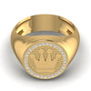 King Crown 0.18CT Men's Diamond Ring