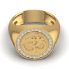 Om Signet 0.39CT Diamond Men's Ring