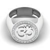 Om Signet 0.39CT Diamond Men's Ring