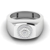 Sun Signet 0.18CT Diamond Men's Ring