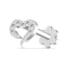 Heart Round Diamond Nosepin