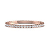 0.48CT Round Diamond Engraved Eternity Band