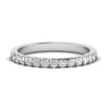 0.50CT Delicate Round Diamond Half Eternity Ring