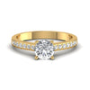 1.28CT Delightful Halo Engagement Solitaire Ring