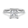 2.24CT Solitaire Princess Cut Engagement Ring
