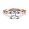 2.24CT Solitaire Princess Cut Engagement Ring
