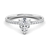 1.49CT Exquisite Pear Cut Natural Diamond Ring