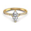 1.24CT Marquise Cut Real Diamond Engagement Ring