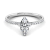 1.24CT Marquise Cut Real Diamond Engagement Ring