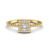 Glint Halo Diamond 0.41CT Attractive Classic Ring