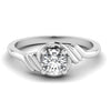 0.84CT Solitaire Natural Round Diamond Engagement Ring