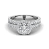 1.70CT Engraved Beautiful Look Engagement Ring