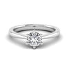 Single Stone Solitaire 1CT Real Diamond Ring