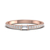 0.45CT Baguette Round Diamond Ring