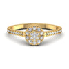 Radiant Circle 0.41CT Diamond Classic Ring